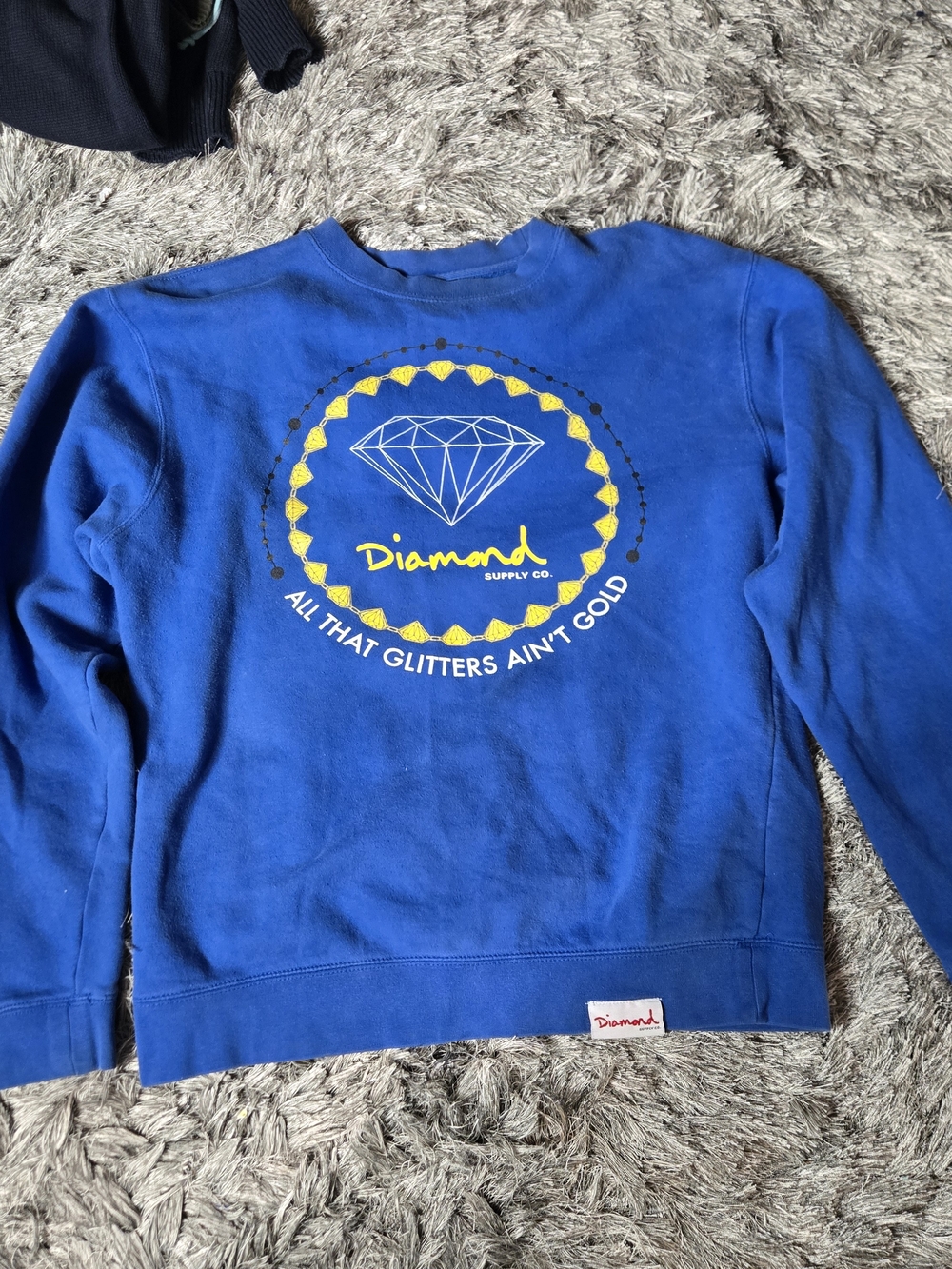 Diamond Supply Co. Blue Graphic Crewneck Sweatshirt